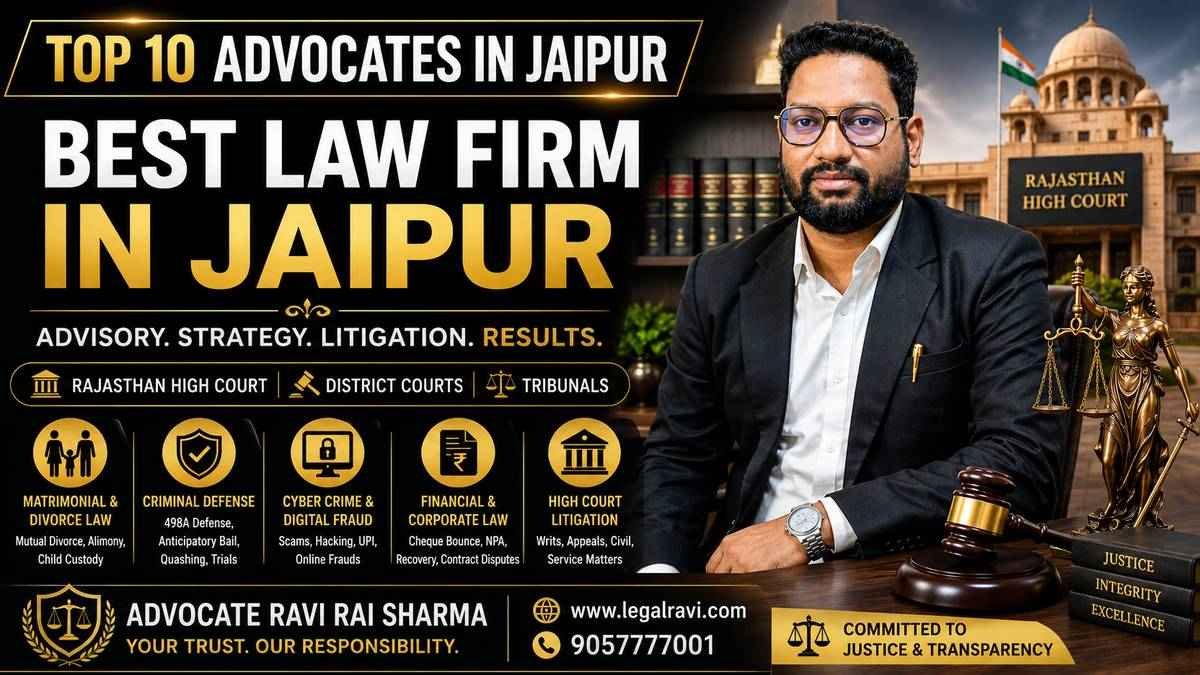 Advocate Ravi Rai Sharma (LegalRavi): Legal Expert & The Best Law Firm in Jaipur